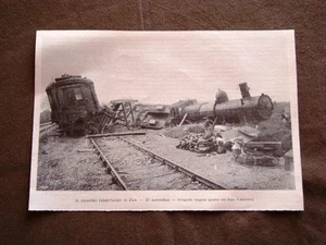 Eisenbahnkatastrophe Dax 1900 15. November Zug zerstört - Bild 1 von 1