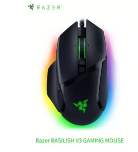 Razer Basilisk V3 Chroma RGB Lighting Wired Gaming Mouse, Optical, Programmable - Picture 1 of 8