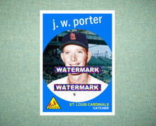 J. W. Porter St Louis Cardinals 1959 Style Custom Baseball Art Card