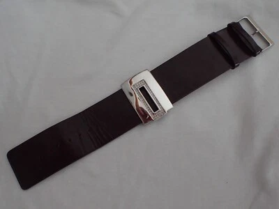 TOP Designer Pierre Lang Armband; Leder in Aubergine Lila mit Metallakzent - Bild 1 von 4