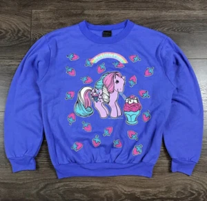 Vintage 90s My Little Pony Sweater Hasbro Wormser Rare One Of A Kind Kids Size L - Picture 1 of 5