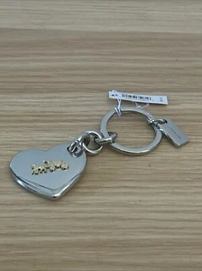 Neu mit Etikett Kutsche Pferd und Kutsche Herz Taschenanhänger F35133 Silber - Bild 1 von 4