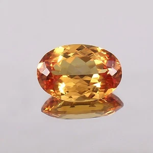 11,00 CT Zaffiro Padparadscha Ceylon Naturale Senza Difetti Taglio Ovale Sciolto - Picture 1 of 4