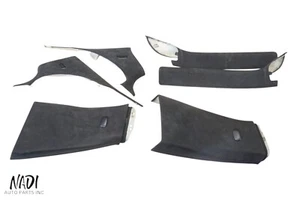 2013 - 2019 BMW F06 M6 ALCANTARA SUEDE BLACK A, B, C PILLAR TRIM SET OEM 8054080 - Picture 1 of 8