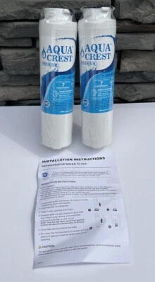 Aqua Crest Premium Refrigerator Water Filter AQF-MSWF Replacement Filter 2 Pack - Image 1 of 2
