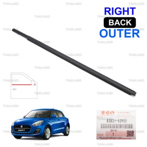 Rear Right Outer Weatherstrip Door Belt For Suzuki Swift Hatchback 2018 - 2023 - Picture 1 of 10