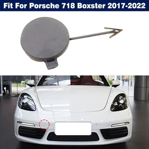Front Bumper Tow Trailer Hook Eye Cap Cover For Porsche 718 Boxster 2017-2022 - Picture 1 of 10