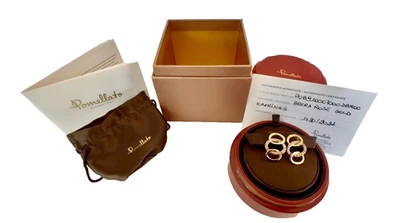 Pendientes colgantes Pomellato Brera de oro rosa de 18 quilates y diamantes marrones Foto 1 de 4