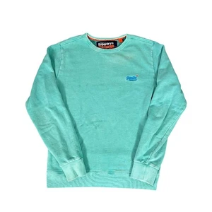 Superdry The Orange Label Sweatshirt Rundhals Used-Look Türkis XLarge - Bild 1 von 7
