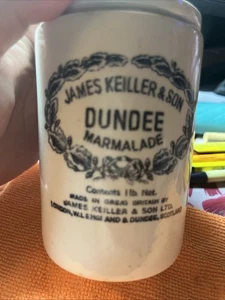 Vintage English-Made Stoneware Dundee Marmalade Jar - Picture 1 of 6