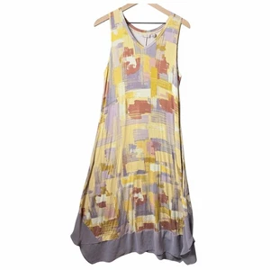LOGO Lori Goldsein Sleeveless Maxi Dress Multicolor Womens US size M - Picture 1 of 8