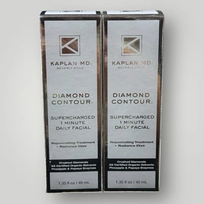 (2)KAPLAN MD Diamond Contour Supercharged 1 Min Daily Facial Rejuvenating 1.35oz - Image 1 of 4