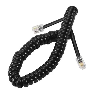(R) 9.3" RJ9 Telefon Netzkabel Verlaengerungskabel - Schwarz S3F82910 - Afbeelding 1 van 7