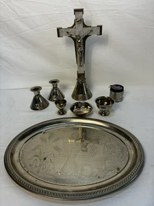Vintage Catholic Sick Call For Last Rites Set - Picture 1 of 14