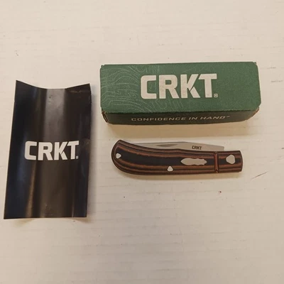 CRKT Venandi Rogers Slipjoint Pocket Knife 8Cr13MoV G10 Folder 7100 7 1/8" Open - Image 1 of 4