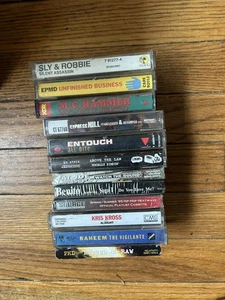 Hip - Hop Cassette Lot 12 Tapes Couple Sealed Singles - Picture 1 of 2