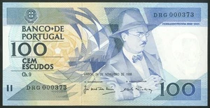 Portugal, Banco de Portugal, 100 escudos, 24-11-1988, (Pick 179f), UNC - Picture 1 of 2