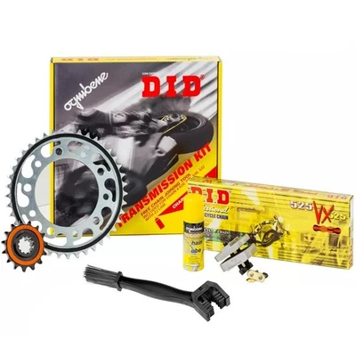 KIT TRASMISSIONE CATENA CORONA PIGNONE DID PREMIUM HONDA HORNET 600 1998-2006 - Imagen 1 de 3