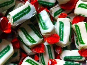 Spearmint Chews dolci retrò vecchio stile sapore di menta - Foto 1 di 5