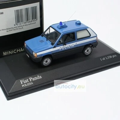 MINICHAMPS FIAT PANDA 'POLIZIA' 400121490 - Immagine 1 di 4