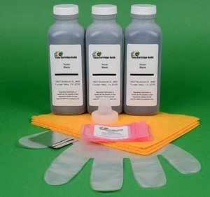 HP M2727 M2727nf MFP Q7553X 53X MICR 3-Toner Refill Kit w/Chips 930gr. 21K pages - Zdjęcie 1 z 1
