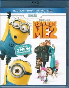 Despicable Me 2 [Blu-Ray] Steve Carell (Actor), Kristen Wiig 2 DISC!!! - Foto 1 di 3