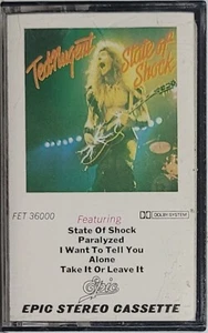 Ted Nugent – State Of Shock Cassette Tape 1979 Epic – PET 36000 Vintage Classic - Picture 1 of 4