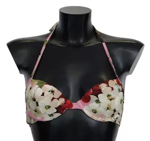 DOLCE & GABBANA Bikini Tops Multicolor Floral Swimsuit Beachwear IT1 / XS $300 - Picture 1 of 7