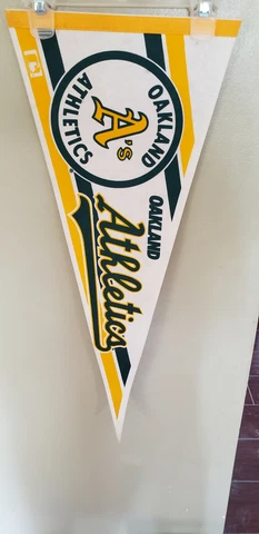 OAKLAND A'S ATHLETICS VINTAGE MLB RETRO FELT PENNANT 4/23/22 Cover