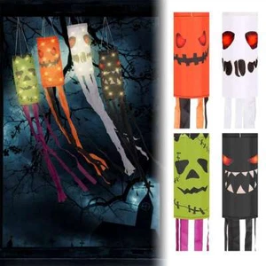 Halloween Windsocks Halloween Ghost Wind Sock Flag Outdoor Hanging Decorations - Picture 1 of 16