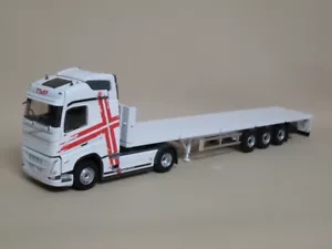 VOLVO FH4 500 BiANCO CAMiON TRUCK SEMiRiMORCHiO PiANALE TRAiLER ELiGOR 1/43 - Foto 1 di 6