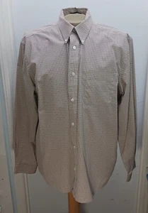 Eddie Bauer Men's XL 17/37 Dress Shirt Long Sleeve Wrinkle Resistant Cotton GUC - Picture 1 of 18
