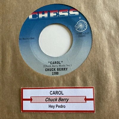 Chuck Berry 45 Carol / Hey Pedro NEW reissue unplayed vinyl rock oldies - Image 1 of 3