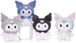 NEW OFFICIAL 10" HELLO KITTY KUROMI SOFT TOY HELLO KITTY FRIENDS PLUSH CAT TOY - Picture 1 of 5