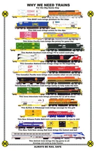 Por qué necesitamos trenes para el gran juego Folleto de 6 páginas de Andy Fletcher - Imagen 1 de 1