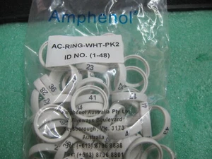 Paquete de 1 conectores XLR COLRD ID RING AC-WHT-PK2 - Imagen 1 de 2