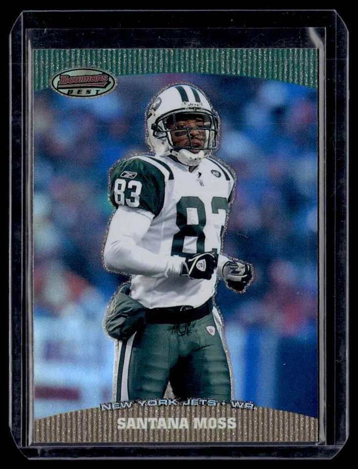 2004 Bowman's Best Santana Moss New York Jets #44 - Image 1 of 2