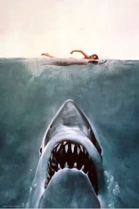 JAWS 3D LENTICULAR PLEX 4mm VARIANT PRINT #60/350 ROGER KASTEL BNG Mondo - Picture 1 of 1