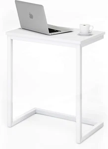 Sofa C Side End Table Wood Accent Couch Coffee Tray Snack Notebook Laptop Holder - Picture 1 of 12