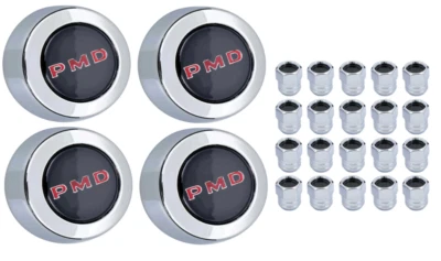 OER Black Rally II Center Cap & Lugnut Set 1967-1972 GTO Firebird Grand Prix - Image 1 of 4