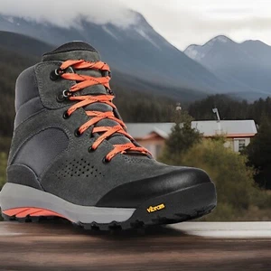 Danner Inquire Hiking Boots Shoes Women's Size 7 Mid 5" Dark Gray Salmon 64531 - Picture 1 of 8