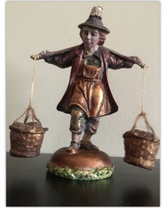 Vintage Victorian Fisherman Ornament Figurine Collectables Statue Display Resin - Picture 1 of 4