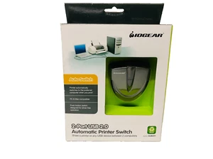 IOGear GUB231 2-Ports External USB 2.0 Automatic Printer Switch New - Picture 1 of 7