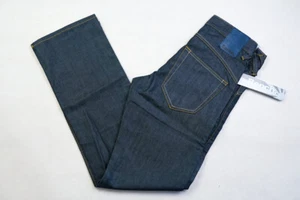 Panch Jeans pantaloni pantaloni indaco denim cucitura interna stile giapponese blu W 28 L 32 NUOVO - Foto 1 di 13
