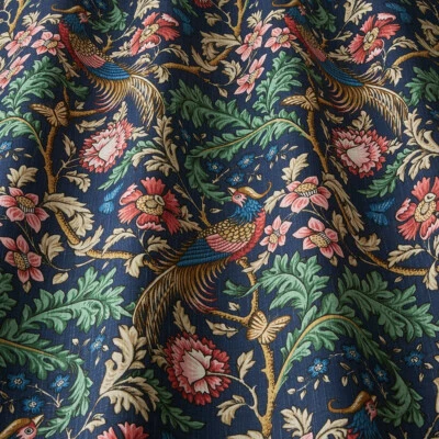 Oakmere Indigo 100% Cotton Fabric by SMD ILiv