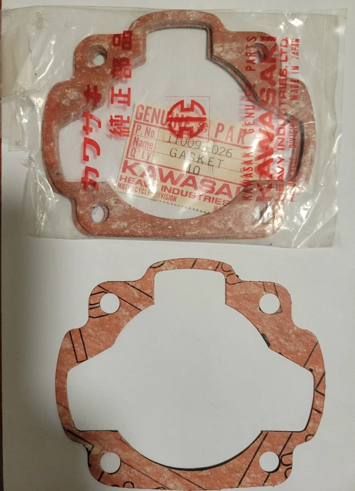 Junta base cilindro Kawasaki F6 F7 1971-1975 NOS OEM 11009-026 CANTIDAD 1 Foto 1 de 1