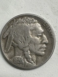1926-s Buffalo Nickel, Better Date, Great Condition, Free Shipping - Picture 1 of 2