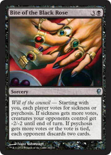 MTG - Bite of the Black Rose - Conspiracy - NM, English Magic FLAT RATE SHIP - Image 1 of 1