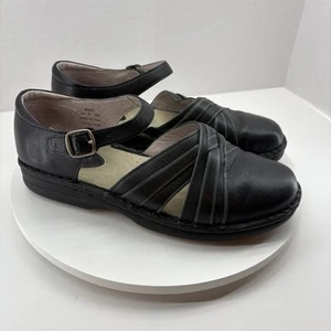 Propet Tampa Mary Jane Comfort Leather Shoes/Sandal Women’s Size 8 Black W0220 - Picture 1 of 8