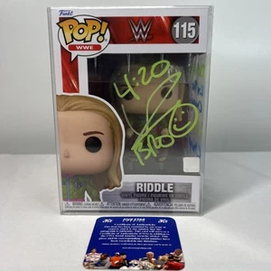 Matt Riddle Signed Funko Pop #115 WWE Wrestling - 4:20 Bro Inscription Holo COA - Picture 1 of 15